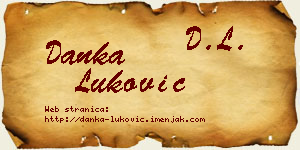 Danka Luković vizit kartica